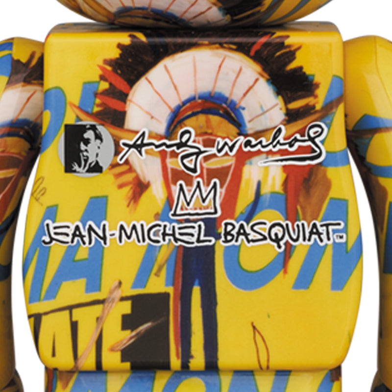 BE@RBRICK Andy Warhol × JEAN-MICHEL BASQUIAT #3 1000％