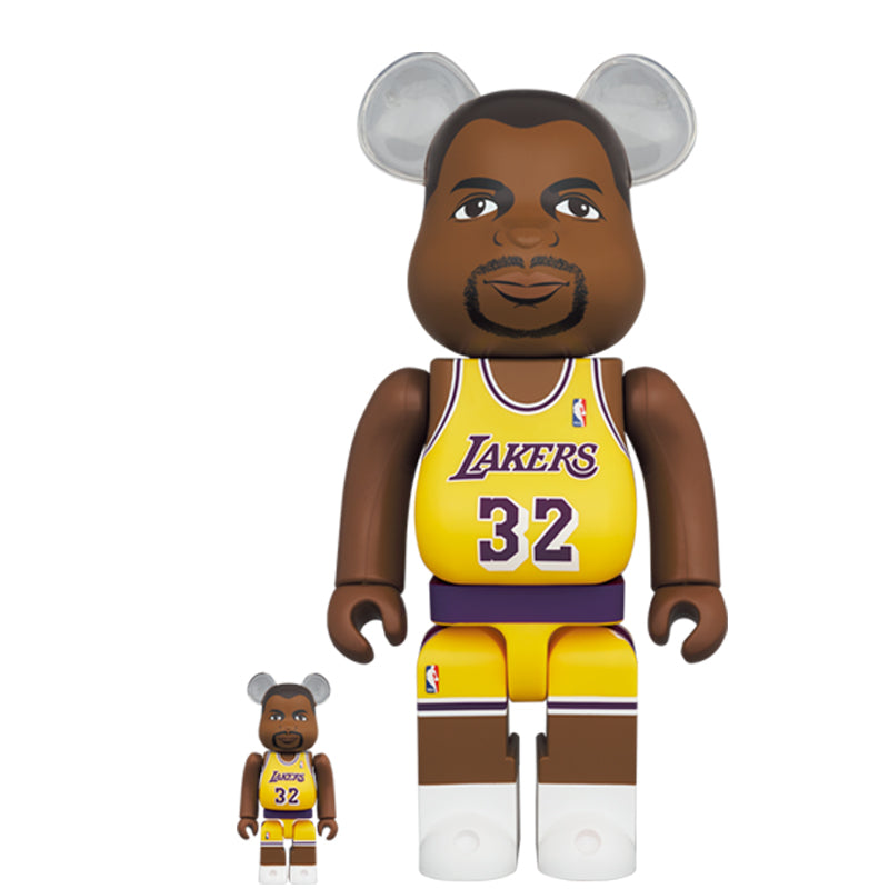 BE@RBRICK Magic Johnson (Los Angeles Lakers) 100％ & 400％ SET