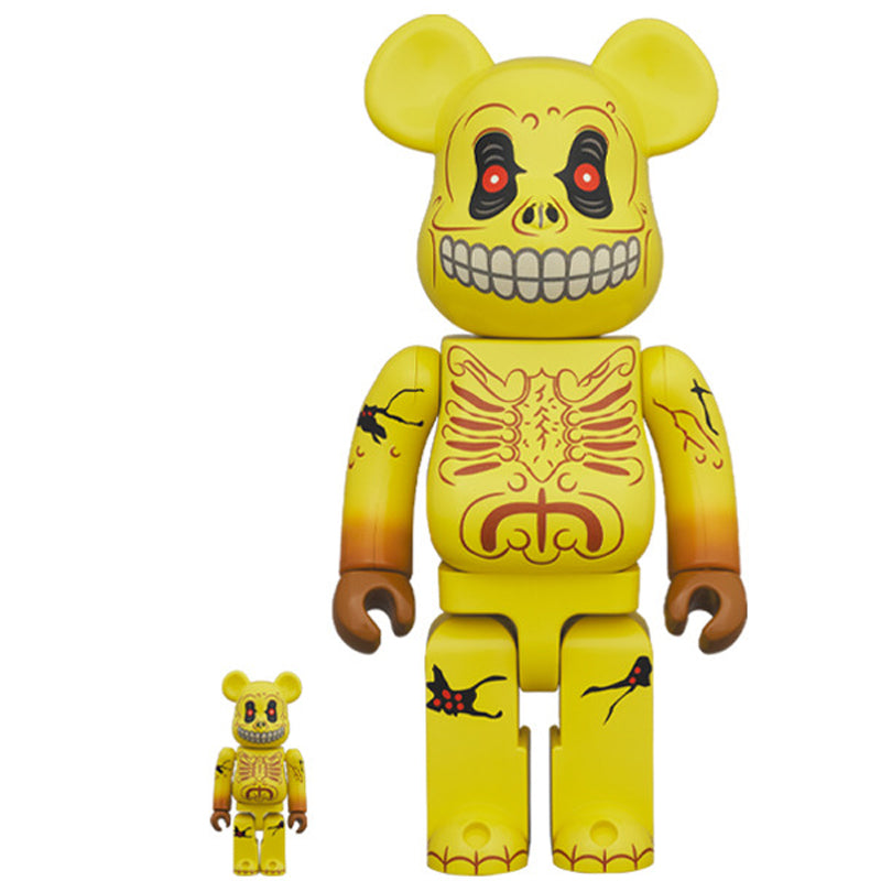 MEDICOM TOY - BE＠RBRICK SKULL FACE 100％ &amp; 400％ BE@RBRICK Skull Face 100% & 400% Set – TOYQUBE.COM