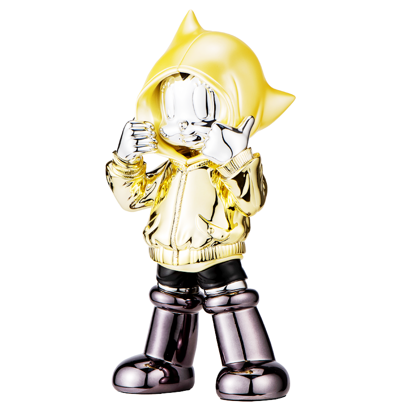 Astro Boy Chrome Hoodie - Gold Yellow