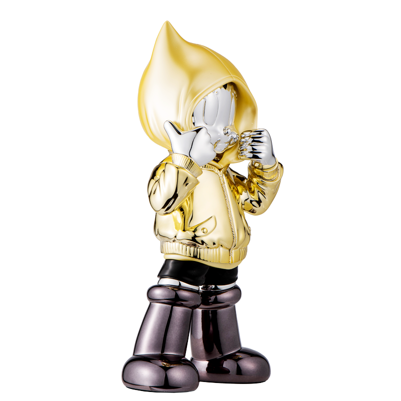 Astro Boy Chrome Hoodie - Gold Yellow