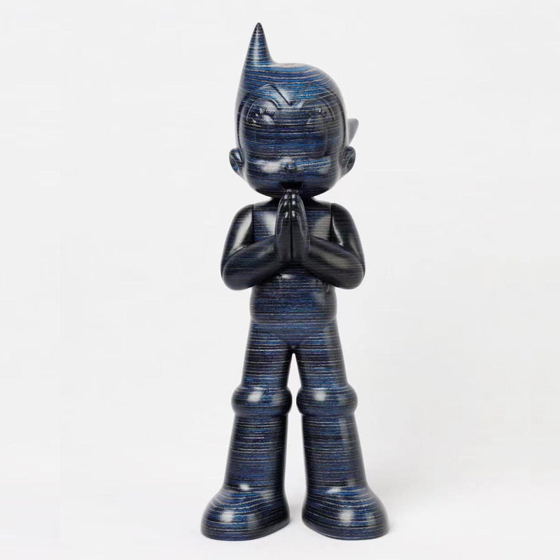 Astro Boy Greeting - Blue Wooden (Horizontal Ver.)
