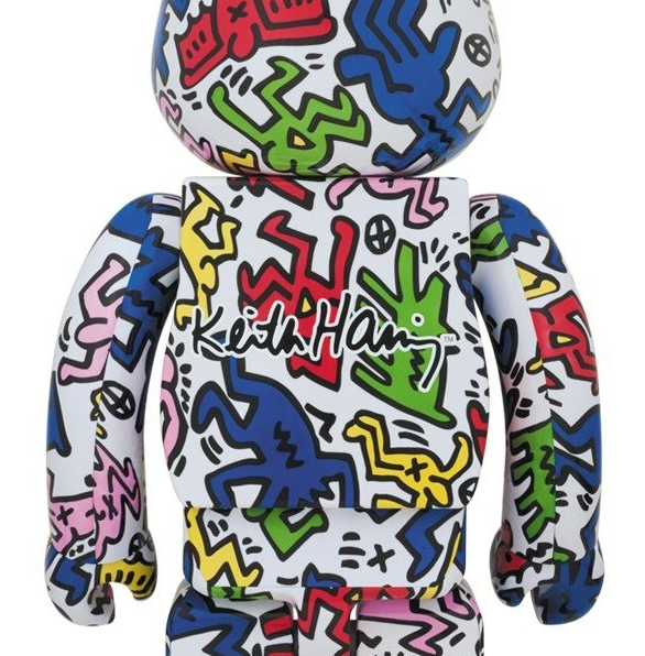Keith Haring Bearbrick 100 400 set TOYQUBE.COM