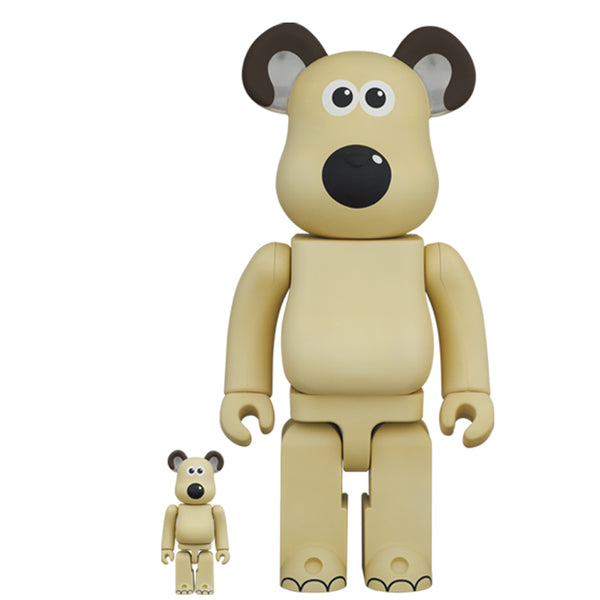 Bearbrick Gromit 100% and 400% Collectible Set by Medicom