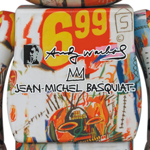 BE@RBRICK Andy Warhol × JEAN-MICHEL BASQUIAT #4 400％