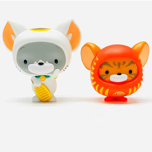 Chibi Tom and Jerry (Maneki-Neko and Daruma Set)