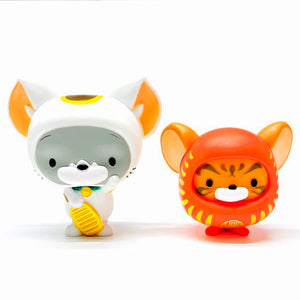 Chibi Tom and Jerry (Maneki-Neko and Daruma Set)