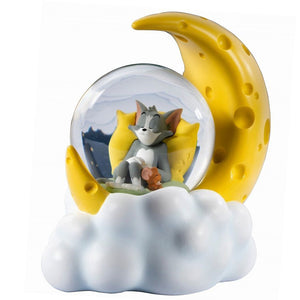 Tom and Jerry Cheese Moon Snow Globe