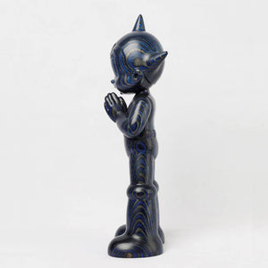 Astro Boy Greeting - Blue Wooden (Vertical Ver.)