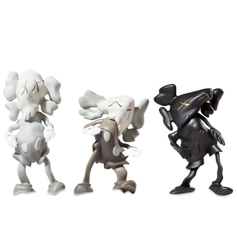 KAWSのROBERT LAZZARINIバージョンのCOMPANIONフ KAWS x Robert Lazzarini Distorted Companion Set of 3
