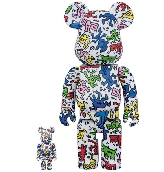 Keith Haring Bearbrick 100% + 400% set – TOYQUBE.COM